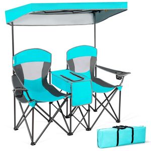 Portable Folding <b>Camping</b> <b>Canopy</b> <b>Chair</b> with Cup Holder Outdoor Furniture - Product Image 1