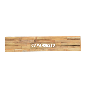 Multicolor Solid Reclaimed Teak Wood Modern Villa Wall Panel Rustic Geometric <b>Sound</b>-Absorbing Household Living Room Apartment - Product Image 1