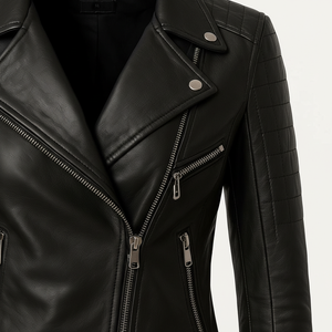 Women Leather <b>Jacket</b> Waterproof Breathable Custom OEM Wholesale - Product Image 4