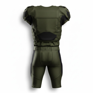 Uniforme de football américain personnalisé sublimé pour hommes et jeunes, taille ajustée, haute élasticité, compression, entraînement, tenue de match - Product Image 2