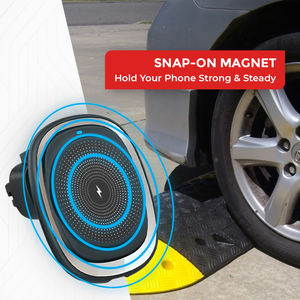 Support magnétique sans fil pour téléphone Roadpower (RP-MH-728) avec charge rapide, 360° °   Support rotatif pour grille d'aération/tableau de bord avec fixation robuste - Product Image 4
