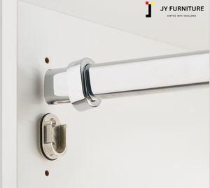 Armario de Madera de Alto Brillo RTA Personalizado de JY Project, Muebles de Madera de Vietnam, Armario de Diseño Moderno para Apartamento y Hotel - Product Image 5