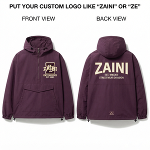 Men <b>Lightweight</b> Polyester Windbreaker <b>Jacket</b> 130 GSM <b>Waterproof</b> <b>Breathable</b> Winter Custom Logo Print Purple Panel <b>Jacket</b> - Product Image 1