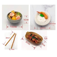 Mini-aliments japonais en plastique 1:12, Oden et Takoyaki, qualité exquise, travaux délicats pour collection de maison de poupée miniature