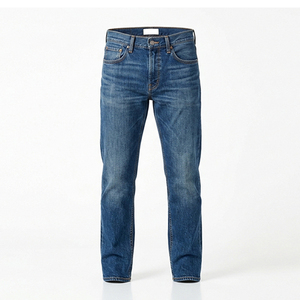 Pantalons en jean pour hommes de haute qualité, tissu en coton, lavés, nouvelle arrivée, respirants - Product Image 1