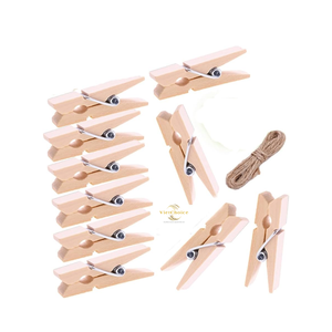 Pinzas de Bambú de Alta Calidad, Pinzas de Madera Ecológicas y Naturales para Secar Ropa - Product Image 6