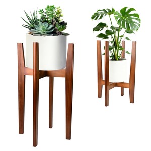 Sheesham Wood 3-Tier Plant Stand - Handcrafted Wooden <b>Planter</b> Display | Wholesale - Product Image 5