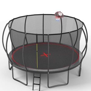 Trampolino YC 16FT Pumpkin Nero Rosso, Attrezzatura per Divertimento all'Aperto - Product Image 4