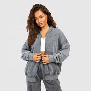Ensembles de survêtement en coton 2 pièces pour femmes avec sweats à capuche zippés et pantalons de survêtement tenue de jogging - Product Image 3