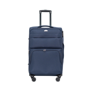 HUNGPHAT Fashionable Classic Modern Durable <b>Light</b> Weight Soft Shell 8-Wheel Spinner Luggage Set Expandable Zipper TSA Lock Large - Product Image 2