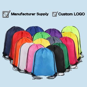 Mochila multicolor de nailon con cordón, ligera, para gimnasio, deportes, viajes, escuela, yoga, actividades al aire libre, bolsa de almacenamiento. - Product Image 2