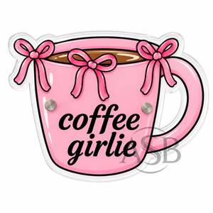 Tablero de extensión de pestañas con imanes Coffee Bow Cup, sostenible, estético, con logotipo personalizado, en forma de taza - Product Image 1