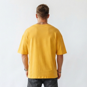 Men's Oversized Printed V Neck Casual Cotton T-Shirt Short Sleeve Breathable Eco-Friendly Loose Fit Front Design - Product Image 2