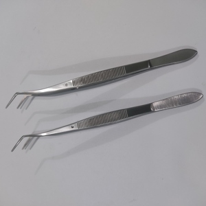 Pinzas quirúrgicas curvadas, pinzas de algodón y vendaje, pinzas quirúrgicas de Punta dentada, pinzas para Meriam - Product Image 5