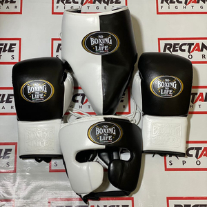 Conjuntos de Sparring de Boxeo Personalizados No Boxing No Life, Kit de Sparring de Boxeo Profesional de Alta Calidad en Cuero con Guantes, Protector de Cabeza y Protector Inguinal - Product Image 2