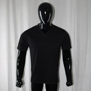Camiseta de cuello redondo para hombre, 100% algodón, con impresión digital personalizada, hombros caídos y logotipos bordados, MOQ bajo. - Product Image 1