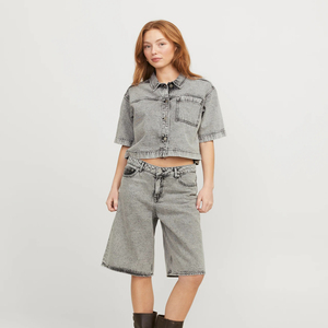Shorts de Mezclilla de Alta Calidad para Mujer, Diseño Masculino, Logotipo Personalizado OEM, Jeans Holgados al por Mayor, Ropa Urbana Personalizada, Nueva Moda OEM - Product Image 5