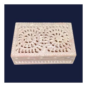 Beautiful Rectangular Soapstone Jewelry Boxes 15 X 10 cm Thanksgiving Gift Box 6 X 4 <b>Stone</b> Carved Boxes <b>Stone</b> Crafts - Product Image 3