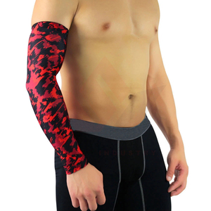 Manchon de compression sportif pour homme, imprimé camouflage, protection anti-UV, 100 % polyester, pour activités de plein air - Product Image 6