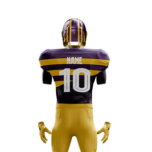 Football Jersey Sublimation <b>Printed</b> College Football Uniform Quick Dry Short- Sleeves Custom Logo American Football Jersey - Product Image 5