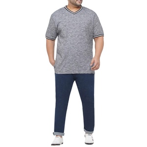 Custom OEM Breathable Soft Stretch High Quality Plus Size Wholesale Blank Mens <b>V</b> <b>Neck</b> <b>T</b> <b>Shirt</b> - Product Image 6