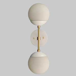 ARTISHLIGHTING Applique murale moderne en laiton avec abat-jour rond en verre, éclairage intérieur, décoration de chambre, design minimaliste - Product Image 4