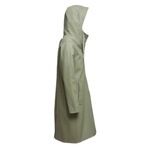 Unisex Latest Design High Quality Hooded <b>Long</b> <b>Raincoat</b> jacket With Button Closure Waterproof Casual Wear PU Coated Polyester/ - Product Image 3