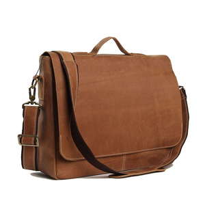 Maletín de Cuero Genuino para Hombre, Bolsa de Hombro para Computadora Portátil, Maletín de Cuero para Oficina - Product Image 3