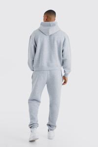 Two-Piece Summer Breathable Polyester/Cotton Plus Size Men's High Street Fashion Suits Casual Shorts <b>Set</b> Solid <b>Knitted</b> Quick Dry - Product Image 4
