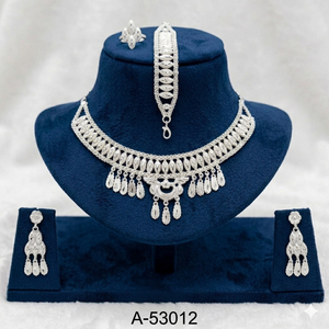 Gold Plated Zinc Alloy Coral Tassel Choker Necklace Earrings Set for Women Bohemia Style Certified Party <b>Wedding</b> Jewelry A-53291 - Product Image 5