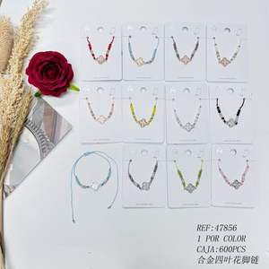 TOBILLER une chaîne de cheville en alliage à quatre feuilles de fleurs, décorations pour chaussures - Product Image 1