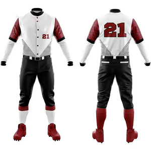 Uniforme de Béisbol de Manga Larga, Impreso, Transpirable, que Absorbe la Humedad, 100% Poliéster, Ropa Deportiva, Nombre del Equipo Personalizado - Product Image 5