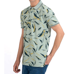 Chemises polo pour hommes, design personnalisé imprimé, sublimation, 100% polyester, vêtements de golf, manches courtes, col à séchage rapide - Product Image 2