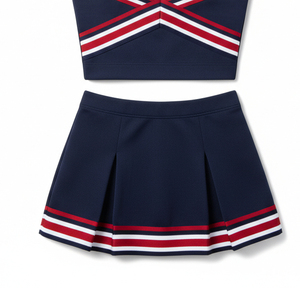 Tenues de cheerleading pour équipes sportives, design personnalisé sexy, impression par sublimation, ensemble jupe de cheerleader pour enfants - Product Image 2