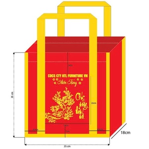 Sac en tissu non tissé du Vietnam 80 g/m² léger, réutilisable, avec laminage mat, écologique et durable - Product Image 1