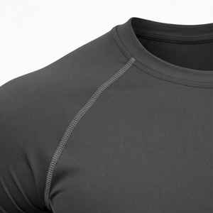 Chemises de compression à manches longues pour hommes personnalisables, respirantes, antibactériennes, écologiques, séchage rapide, impression sérigraphique - Product Image 5