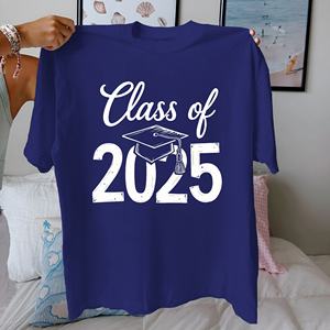 เสื้อยืดผ้าฝ้ายแท้สำหรับผู้หญิง2025ดีไซน์แบบพอดีตัวสไตล์ลำลองพิมพ์ลาย100% ผ้าถัก - Product Image 3