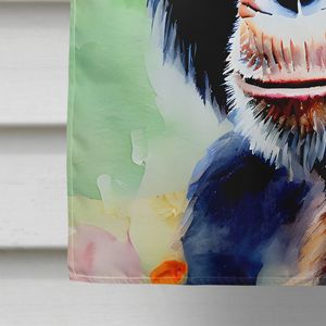 Grand poteau multicolore pour porche bannière décorative de cour œuvre de chimpanzé maison tenture murale drapeaux en polyester - Product Image 4