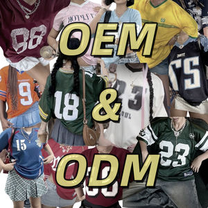 Diseña Tu Propia Camiseta de Fútbol Americano Personalizada con Bordado de Entrenamiento Universitario para Jóvenes de EE. UU., Camisetas de Moda Bordadas a Medida - Product Image 6