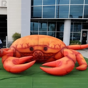<span class=keywords><strong>Crabe</strong></span> gonflable extérieur attrayant en tissu Oxford avec logo personnalisé, sculpture de <span class=keywords><strong>crabe</strong></span> des neiges pour la promotion de festivals de fruits de mer, de plages, d'expositions ou de centres commerciaux - Product Image 3