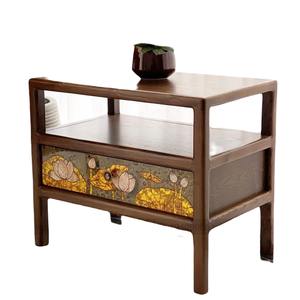 Commercial Grade Modern Traditional Wooden Drawer End <b>Table</b> <b>Adjustable</b> Bedroom Furniture Living Room Hotel Apartment Use - Product Image 1
