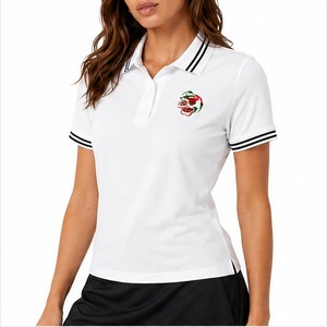 เสื้อโปโลผู้หญิงทรงสลิมฟิตทันสมัย เหมาะสำหรับใส่เที่ยวกลางแจ้ง แฟชั่นสำหรับทุกวัน ราคาสุดคุ้ม สีพื้นเรียบง่าย - Product Image 4