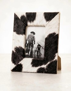New Best Selling Luxury Modern Simple Genuine Cowhide Leather <b>4x6</b> Picture <b>Frame</b> Hotel Room Office Desktop Decoration Photo <b>Frame</b> - Product Image 2