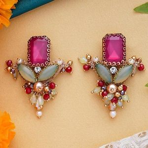 Joyería étnica india Kundan Tikka con perlas, chapado en oro de alta calidad, hecha a mano para bodas y fiestas de mujeres. - Product Image 5