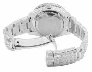 Reloj de Lujo para Hombre, con Moissanita, Cuarzo Analógico, Acero, 41MM, Resistente al Agua 3BAR, Estilo Hip Hop - Product Image 6