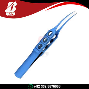 Pinzas de Titanio para Microcirugía Oftálmica, Instrumento Quirúrgico de Precisión para Manejo de Suturas, Herramienta de Microcirugía Reutilizable de Acero Inoxidable - Product Image 5