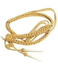 Aiguillette de cérémonie dorée sur mesure 2026, cordon d'épaule personnalisé couleur sur mesure pour uniforme de cérémonie - Product Image 4