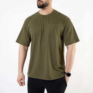 เสื้อยืดผู้ชายคุณภาพสูงสั่งทำพิเศษ Clush Industries ผ้าฝ้าย 100% สีพื้นลำลอง ทรงปกติ แขนสั้น แห้งเร็ว มีกระเป๋า - Product Image 3