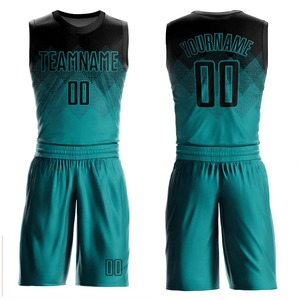 Ensemble de maillots de basketball professionnels personnalisés de haute qualité, imprimés par transfert thermique, col en V, sans manches, 100 % polyester, anti-humidité - Product Image 1