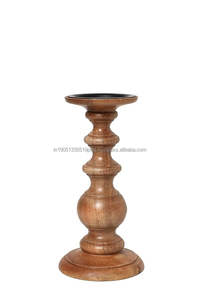 Candelabros de madera de mango personalizados al por mayor, farolillos y frascos decorativos de mesa, la mejor calidad para Navidad - Product Image 6